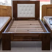 Bükk kárpitozott fejvégű ágykeret - 140 cm-es